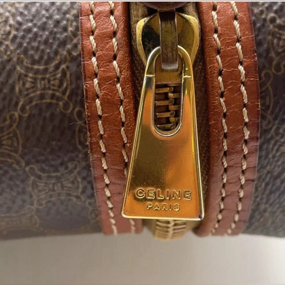 Vintage Authentic Celine Macadam Vanity Pouch Bag, EUC - Picture 10 of 12